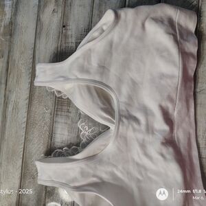 Source Unknown White Lace Camisole Top